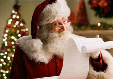 Santa with list