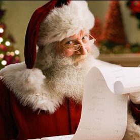 Santa with list